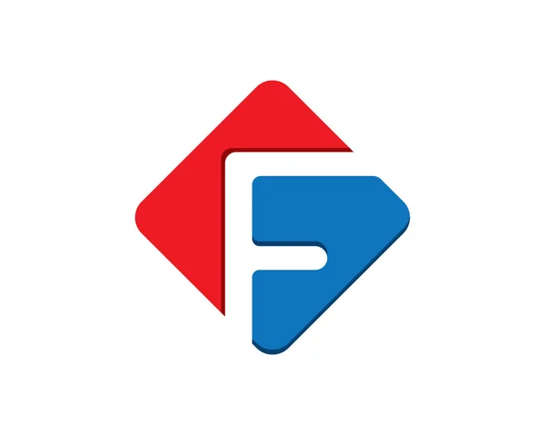 F plantilla de logotipo letra — Archivo Imágenes Vectoriales