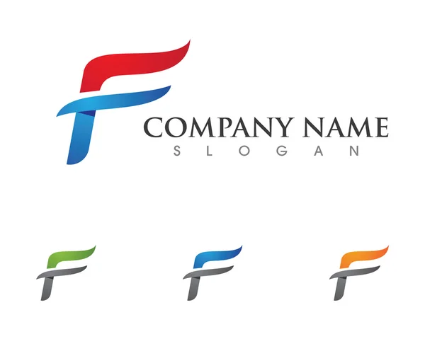 F letra logo — Vector de stock