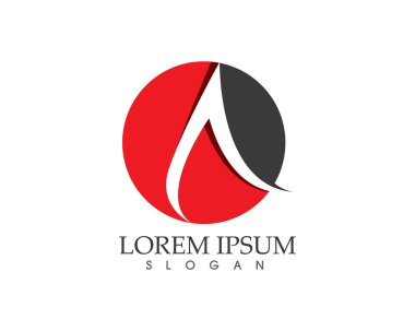 Bir harf logo şablonu