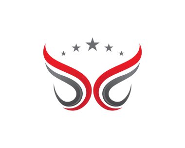 V kanat Logo şablonu