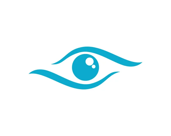 Göz bakımı logo şablonu vektörü — Stok Vektör