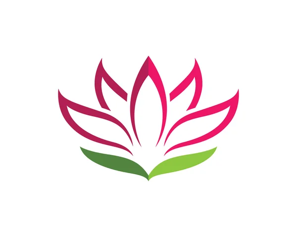 Stylizovaný vektor ikony lotosového květu — Stockový vektor