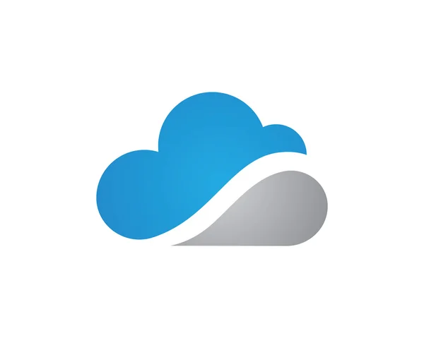 Technologii Logo szablon w chmurze — Wektor stockowy