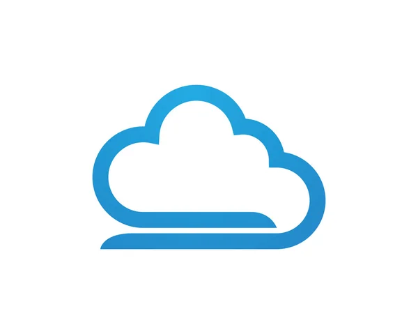 Teknoloji Logo şablonu bulut — Stok Vektör