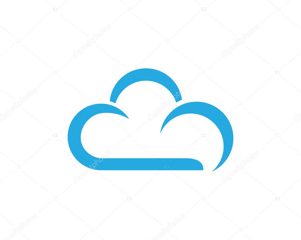 Cloud technology vector template design