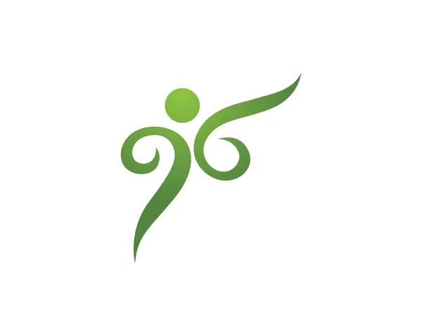 Healthy Logo Template — Stock Vector