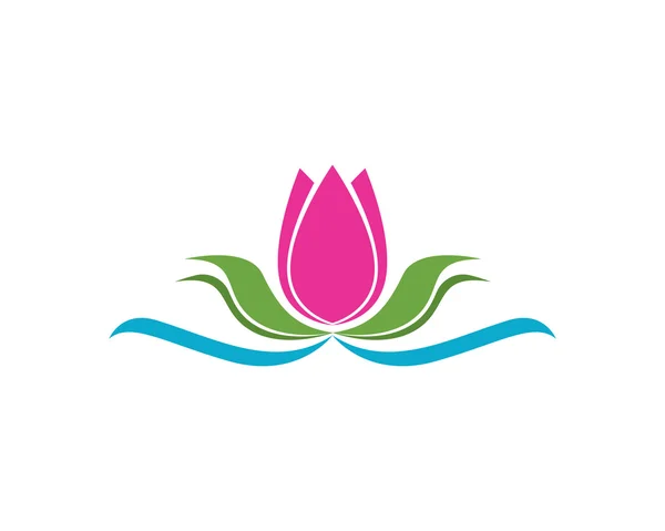 Beauty Lotus Logo Template — Stock Vector