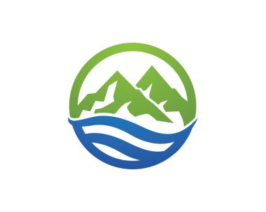 Dağlar Logo şablonu