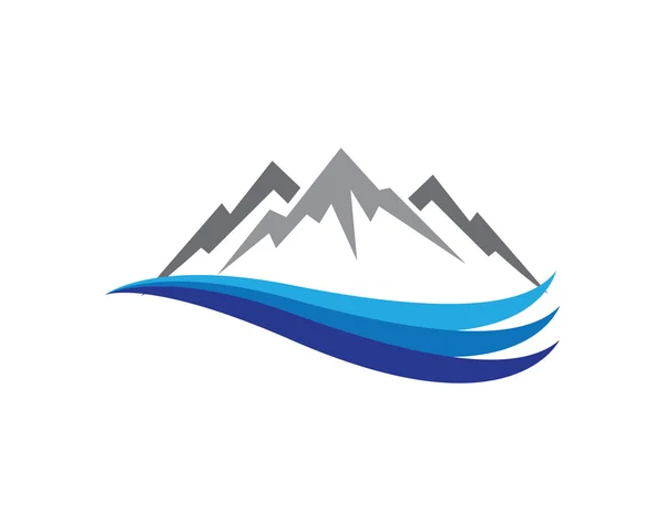 Πρότυπο λογότυπο βουνά — Διανυσματικό Αρχείο