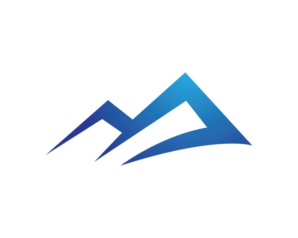 Modèle de logo des montagnes — Image vectorielle
