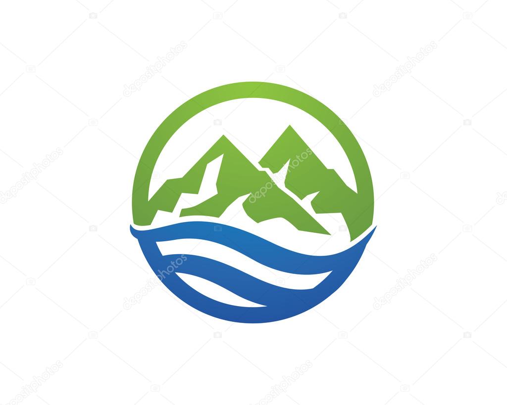 High Mountain icon  Logo Business Template Vector
