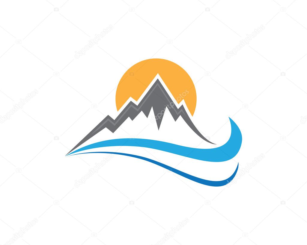 High Mountain icon  Logo Business Template Vector