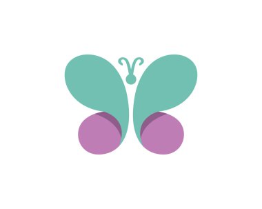 Kelebek logo şablonu