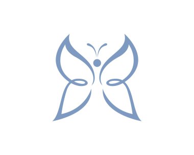 Kelebek logo şablonu
