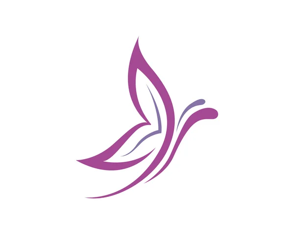 Метелик шаблон логотип — стоковий вектор