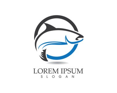 Balık logo şablonu