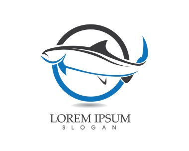 Balık logo şablonu