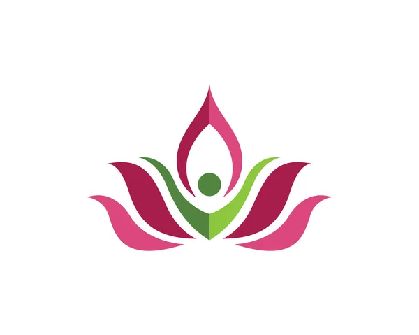 Schönheit Lotus Logo Vorlage — Stockvektor