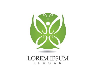 Kelebek logo güzellik logo