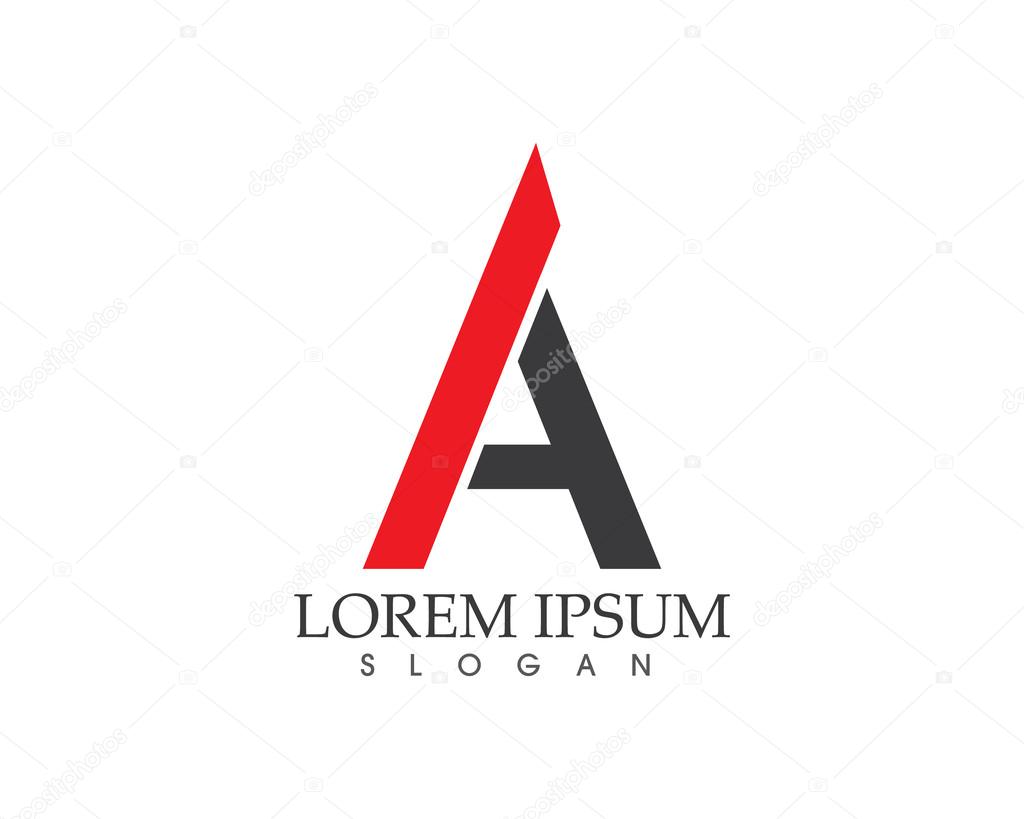 A letter logo template