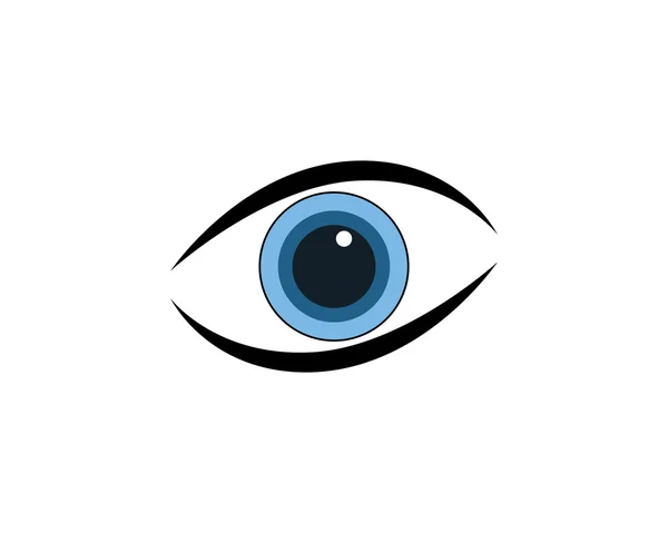Ögon hand logotyp mall ikoner — Stock vektor