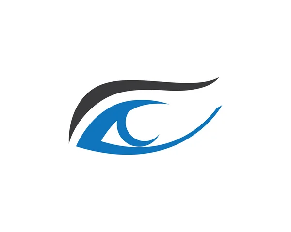 Ögon hand logotyp mall ikoner — Stock vektor