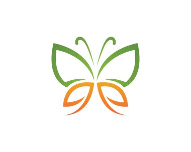 Kelebek güzellik logo Bayan