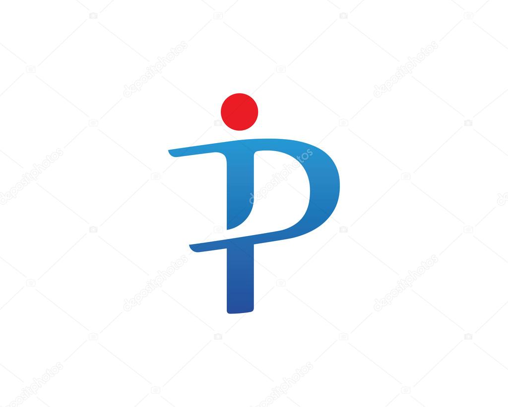 P letter logo template