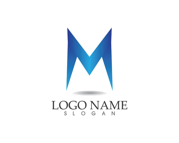 M logo y símbolo de la letra — Vector de stock