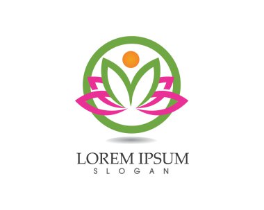 Lotus çiçek logosu spa