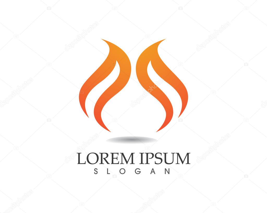Fire f logo and symbol
