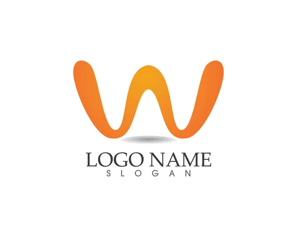 W logotipo letra e símbolo —  Vetores de Stock