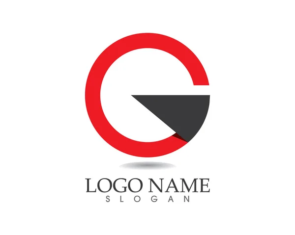 G logotipo y símbolo de la letra — Vector de stock