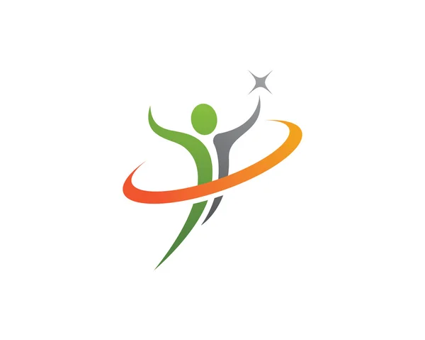 Здоров'я Логотип Шаблон Векторний дизайн піктограми — стоковий вектор