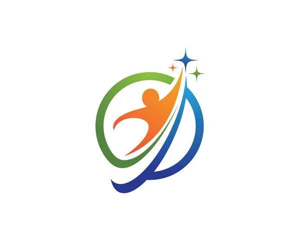 Salud Logo Plantilla vector icono de diseño — Vector de stock