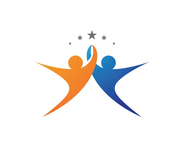 Community Care Logo Vorlagenvektor — Stockvektor