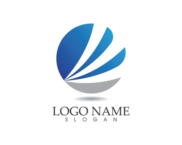 Företagets ekonomi logotyp och symbol — Stock vektor
