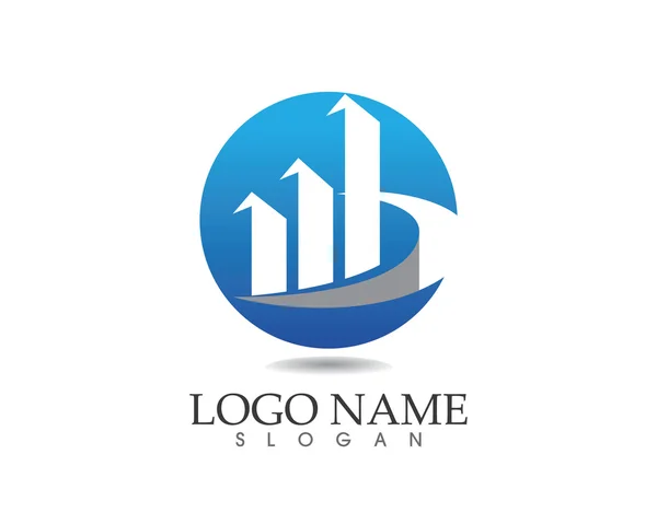 Logo společnosti finance a symbol — Stockový vektor