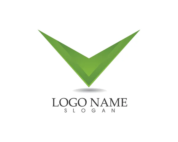 V brief logo en symbool — Stockvector