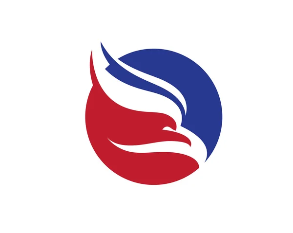 Testa e logo dell'aquila — Vettoriale Stock