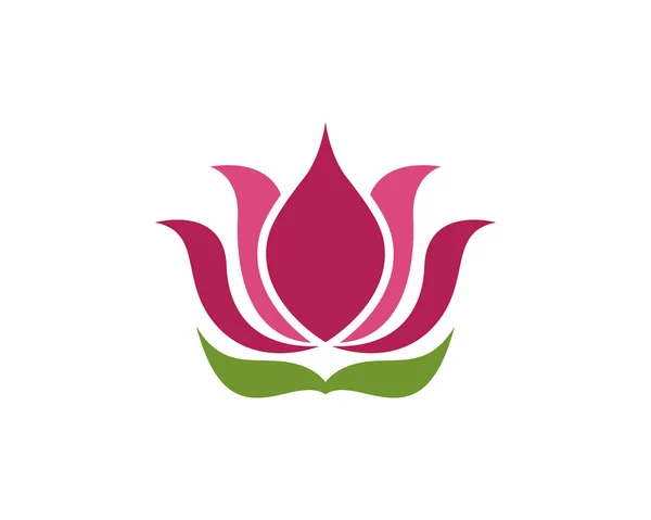 Schoonheid Lotus Logo sjabloon — Stockvector