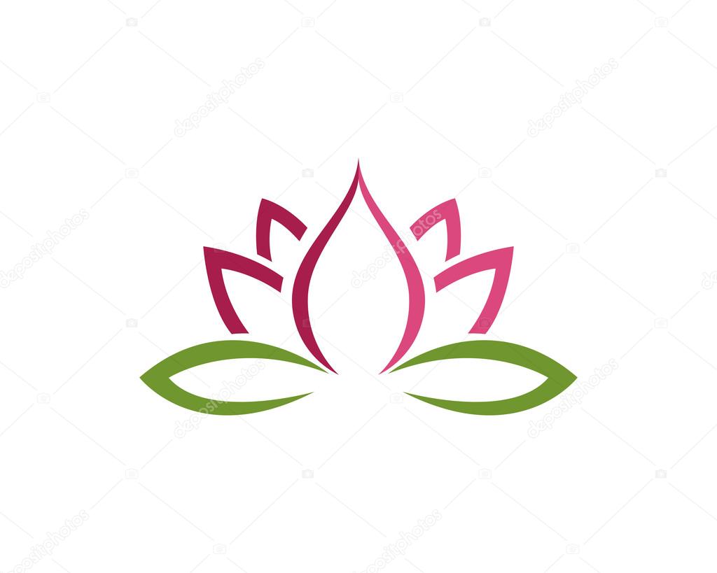 Beauty Vector lotus flowers design logo Template