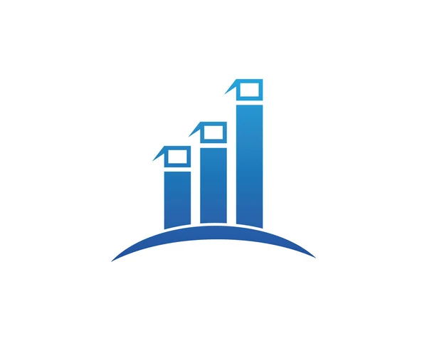 Λογότυπο οικονομικών επιχειρήσεων και σύμβολο — Διανυσματικό Αρχείο
