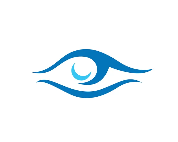 Soins des yeux logo des soins de santé — Image vectorielle