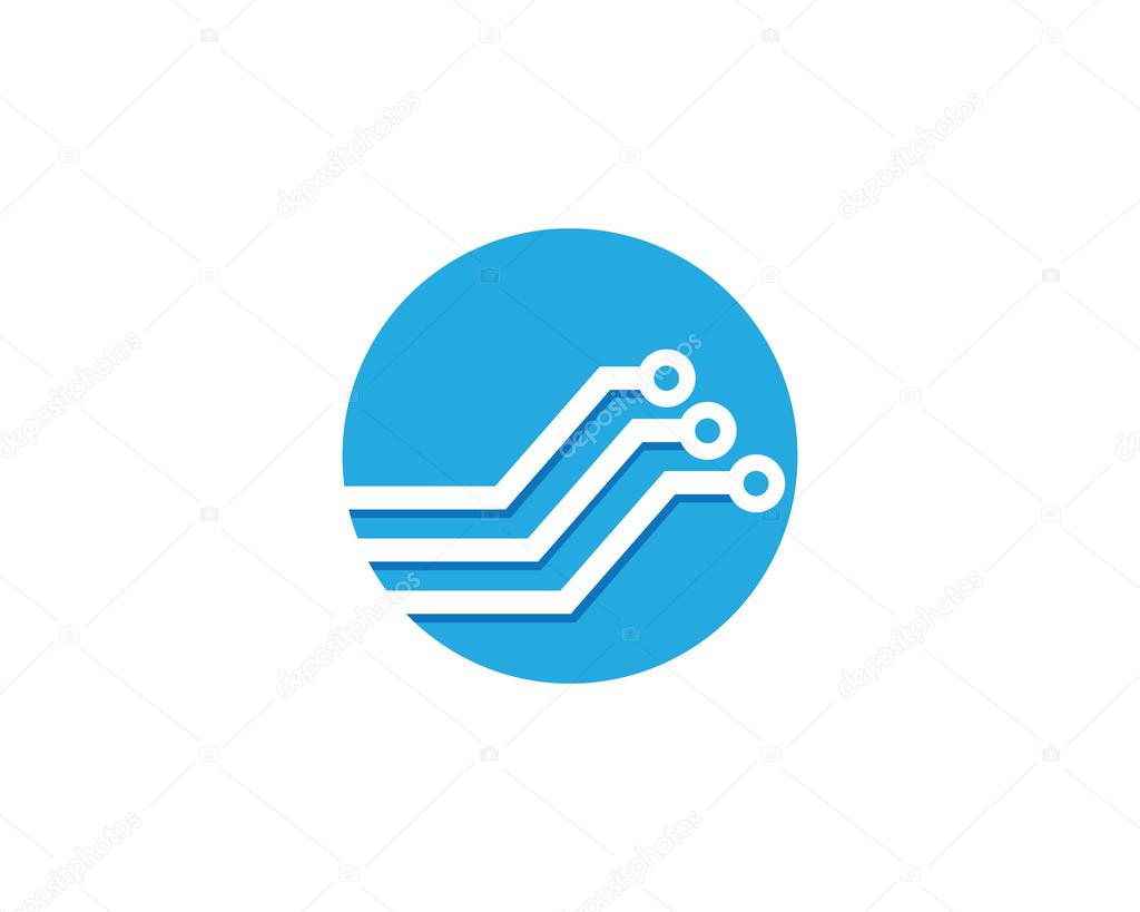 Cable, wires, wiring logo template vector icon