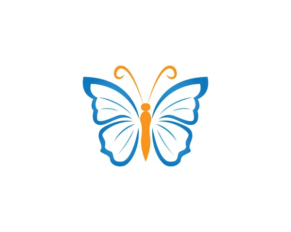 美蝶のロゴとテンプレート — ストックベクタ