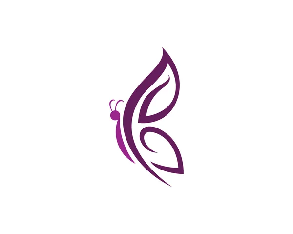 Logo šablona motýl — Stockový vektor