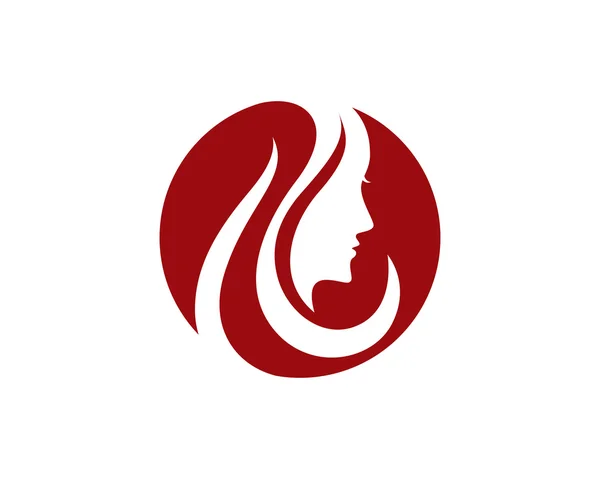 Schönheit Frauen Symbol Logo Vorlage — Stockvektor