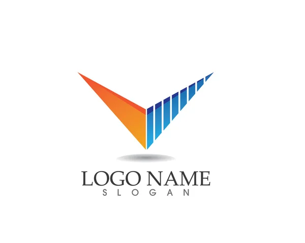 V brief logo en symbool — Stockvector