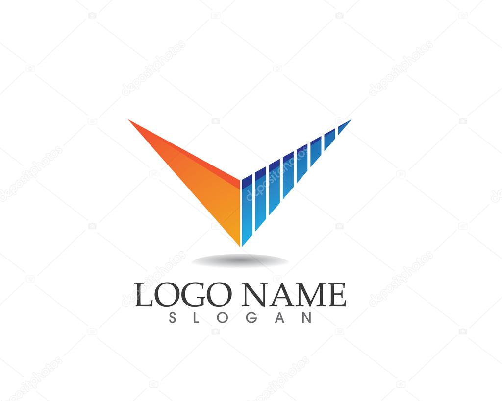 V letter logo and symbol